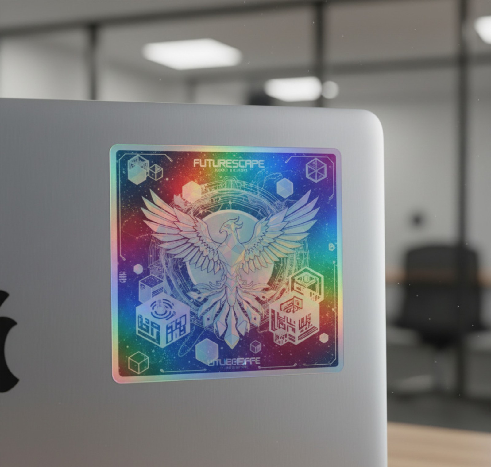 Custom Holographic Stickers, Personalized - Logo, Name, Text, 1.5-5 inch, Qty100 gallery