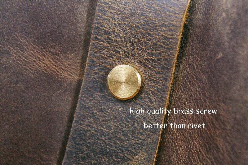 Rustic full grain leather tool bag box vintage leather tool tote bag for men gallery