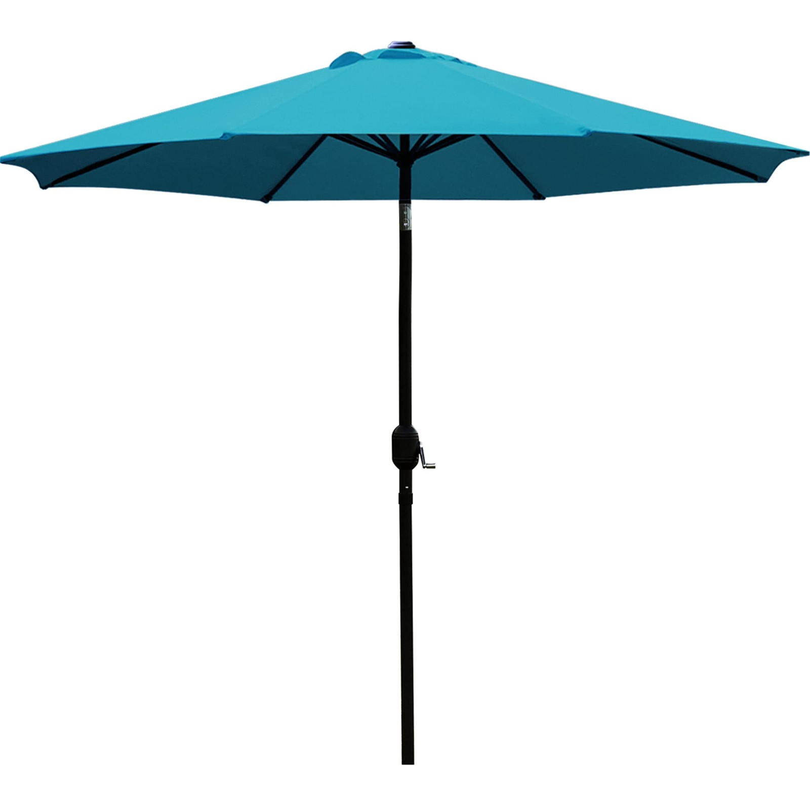 9ft Patio Umbrella with 8 Ribs, Teal Blue gallery