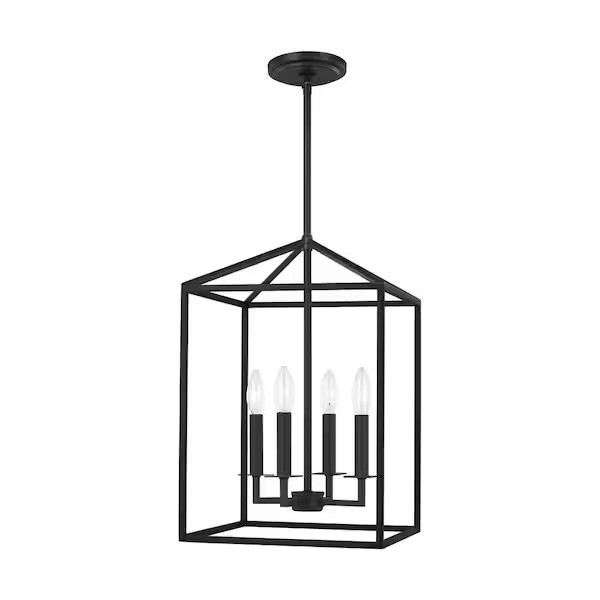 Generation Lighting 5115004-112 Perrytown 4 Light Modern Pendant Light In Black gallery