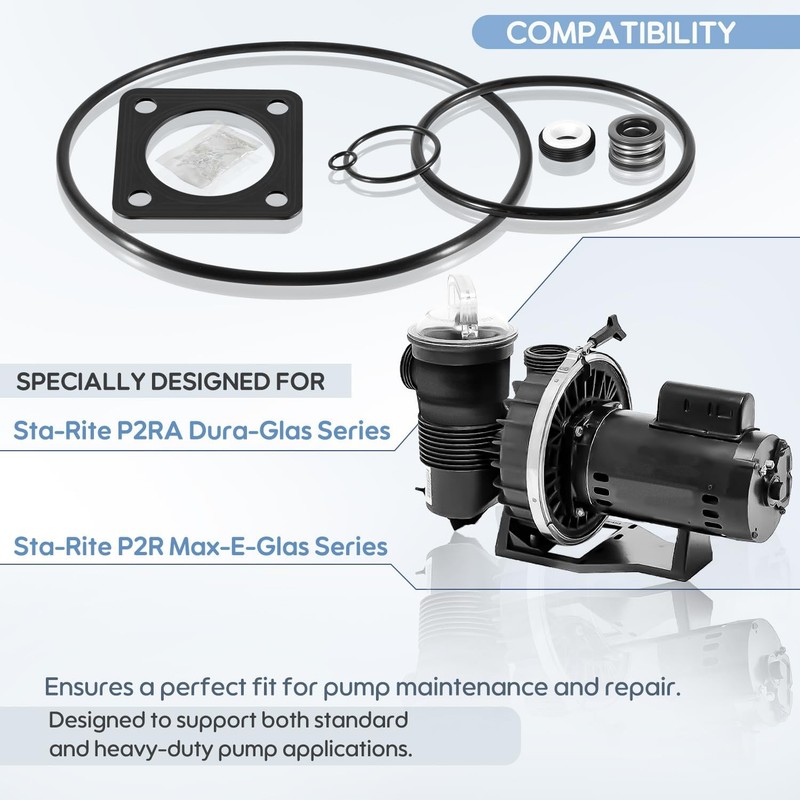 O-Ring Rebuild Kit Pre 1998 for Sta-Rite P2RA P2R Dura-Glas Max-E-Glas Pool Pump gallery