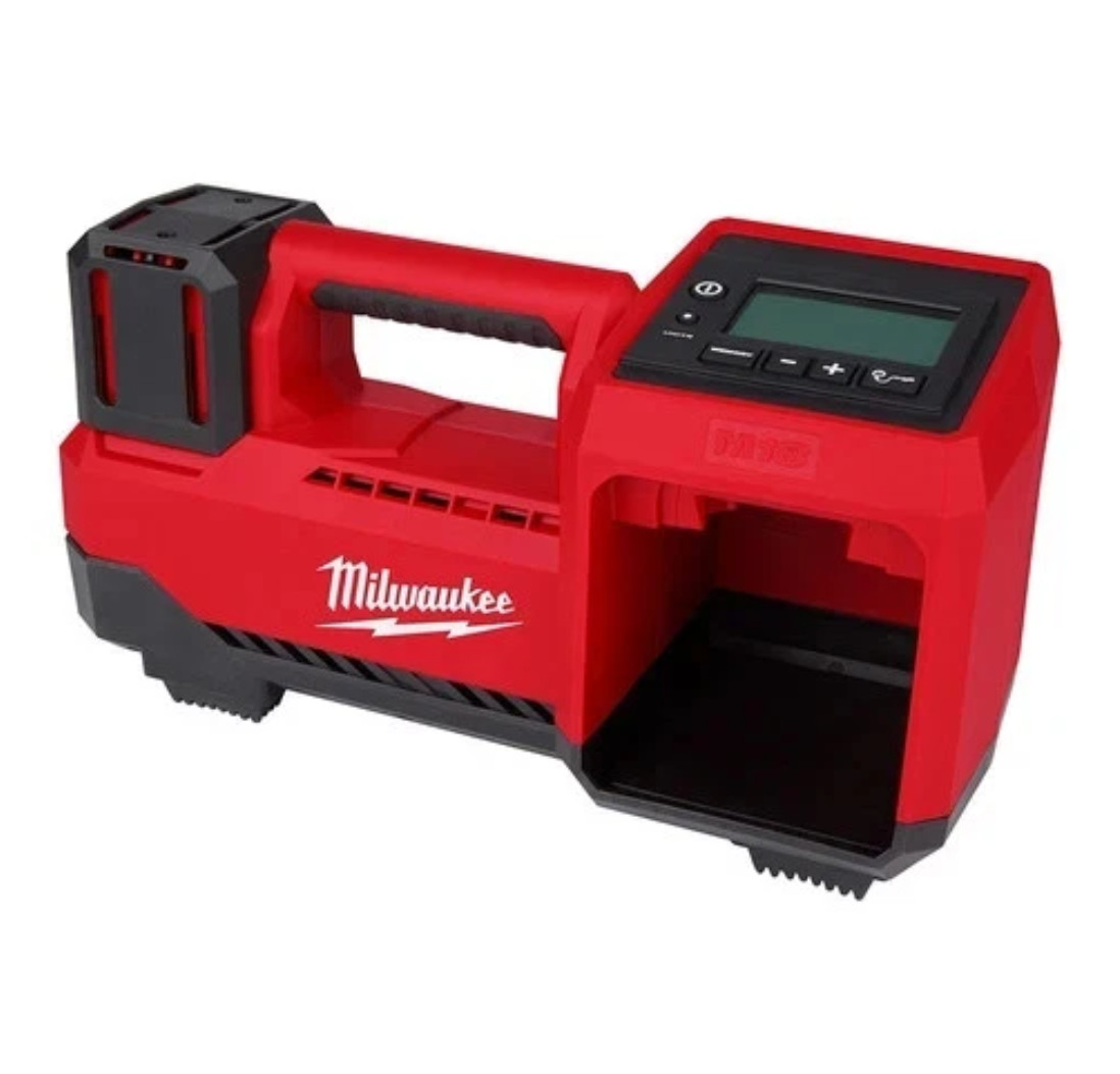Milwaukee 18V M18 Cordless Compact Tire Inflator, On-Board Hose & Nozzle Storage gallery