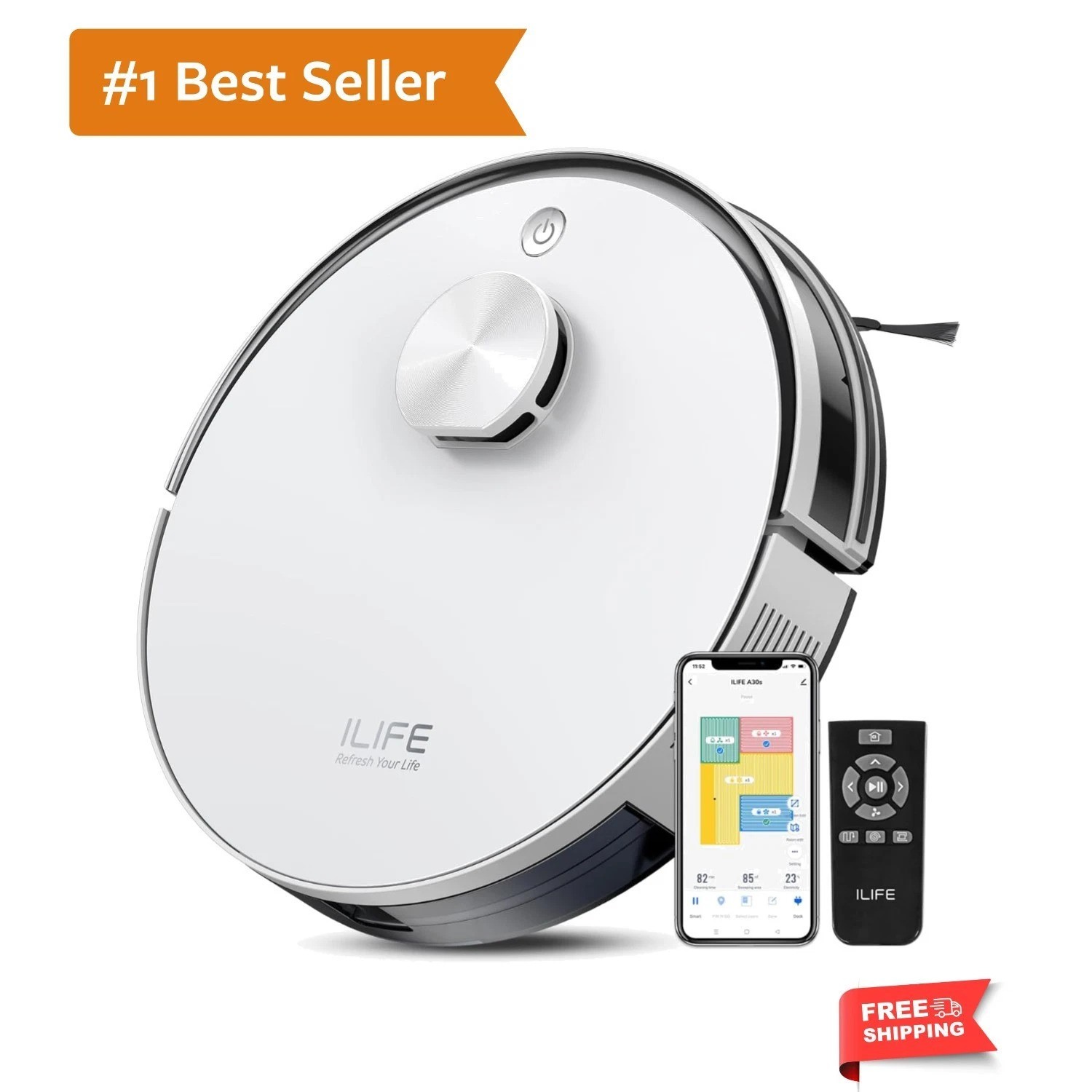 A30s Robot Vacuum, 10000Pa Max Suction Robotic Vacuum Cleaner with LiDAR Navi... gallery