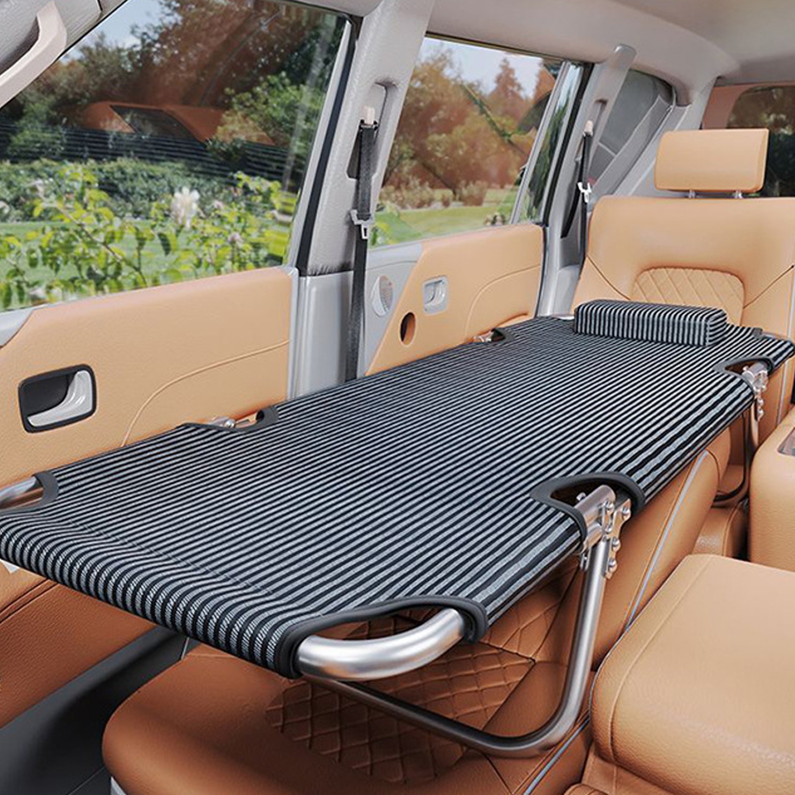 Non Inflatable Car Mattress Folding SUV Portable Camping Sleeping Backseat Bed gallery
