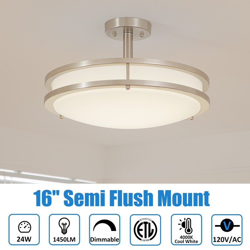 MingBright Semi-Flush Mount Ceiling Lighting Pendan Light Fixture gallery