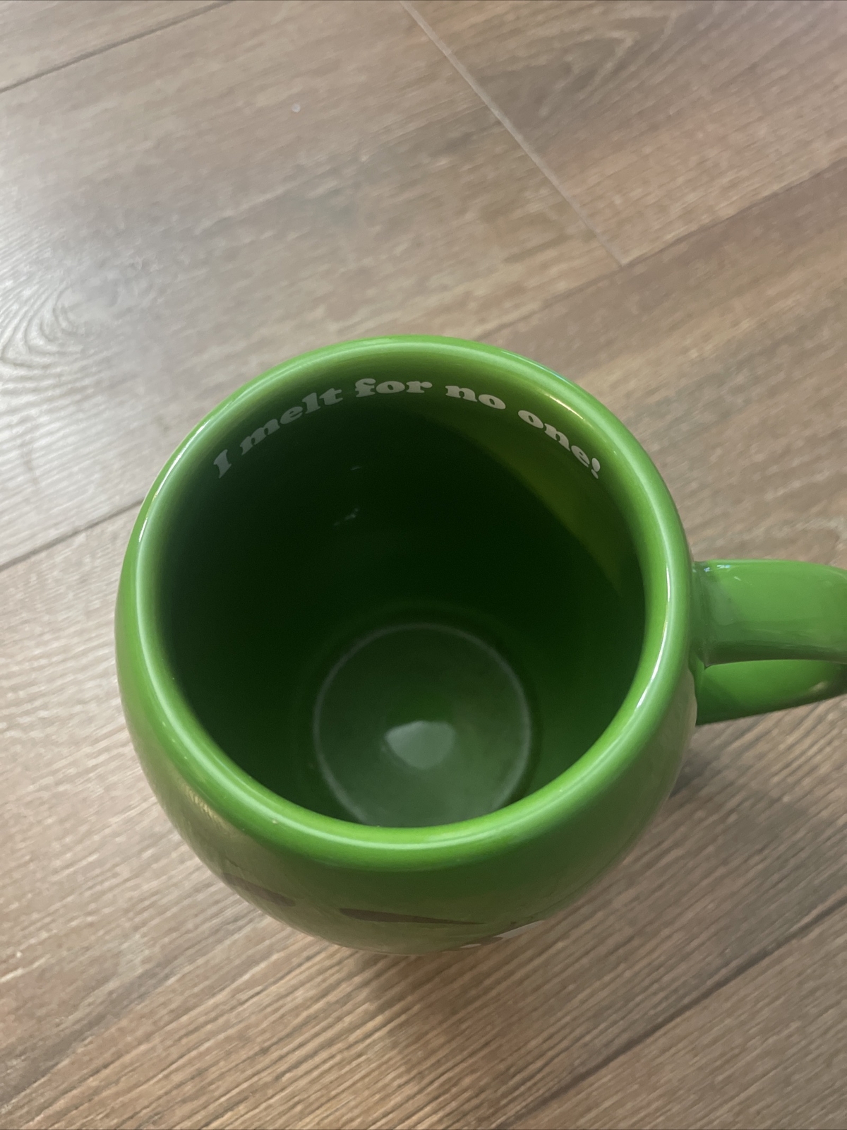 2016 M & M's Green Character Coffee Mug, “I Melt For No One” F5 gallery
