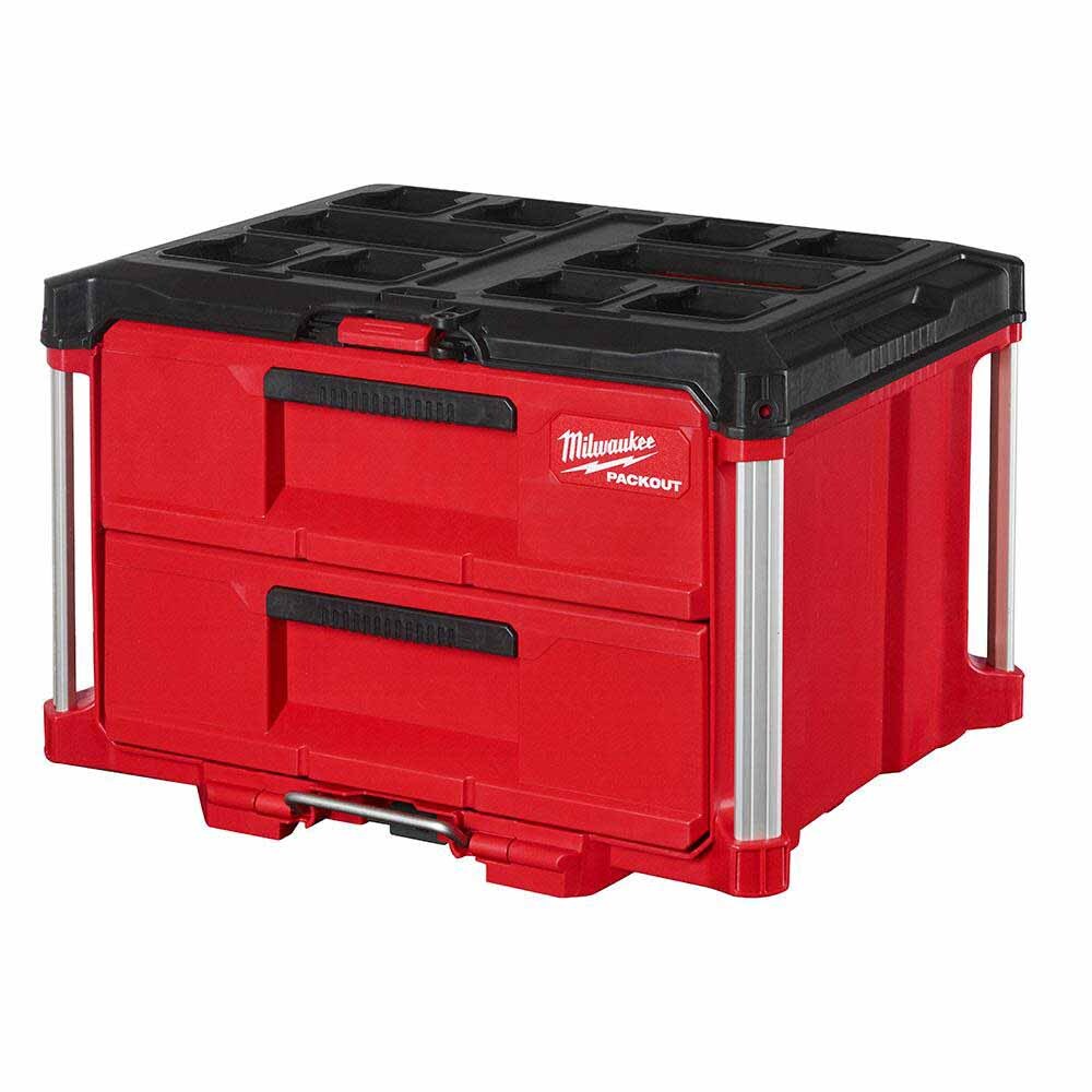 Milwaukee 48-22-8442 PACKOUT Impact Resistant 2-Drawer Tool Box, 50lbs Capacity gallery