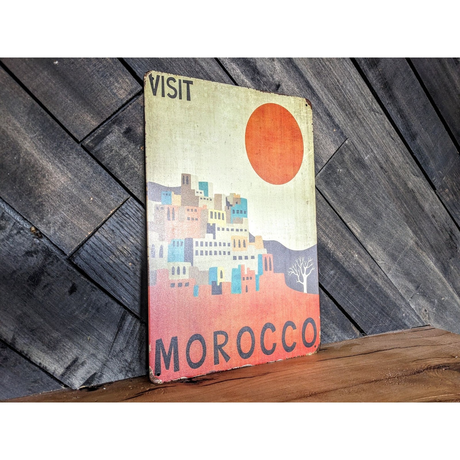 Visit Morocco Sign - 8in x 12in gallery