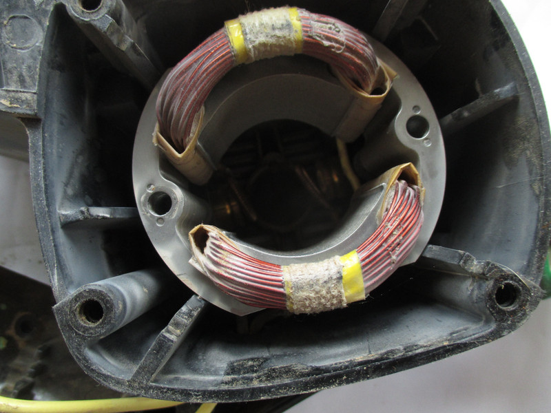 Hitachi / Metabo Housing Assembly & Stator 120V for HPT SB 8V2 Belt Sander 3x21" gallery