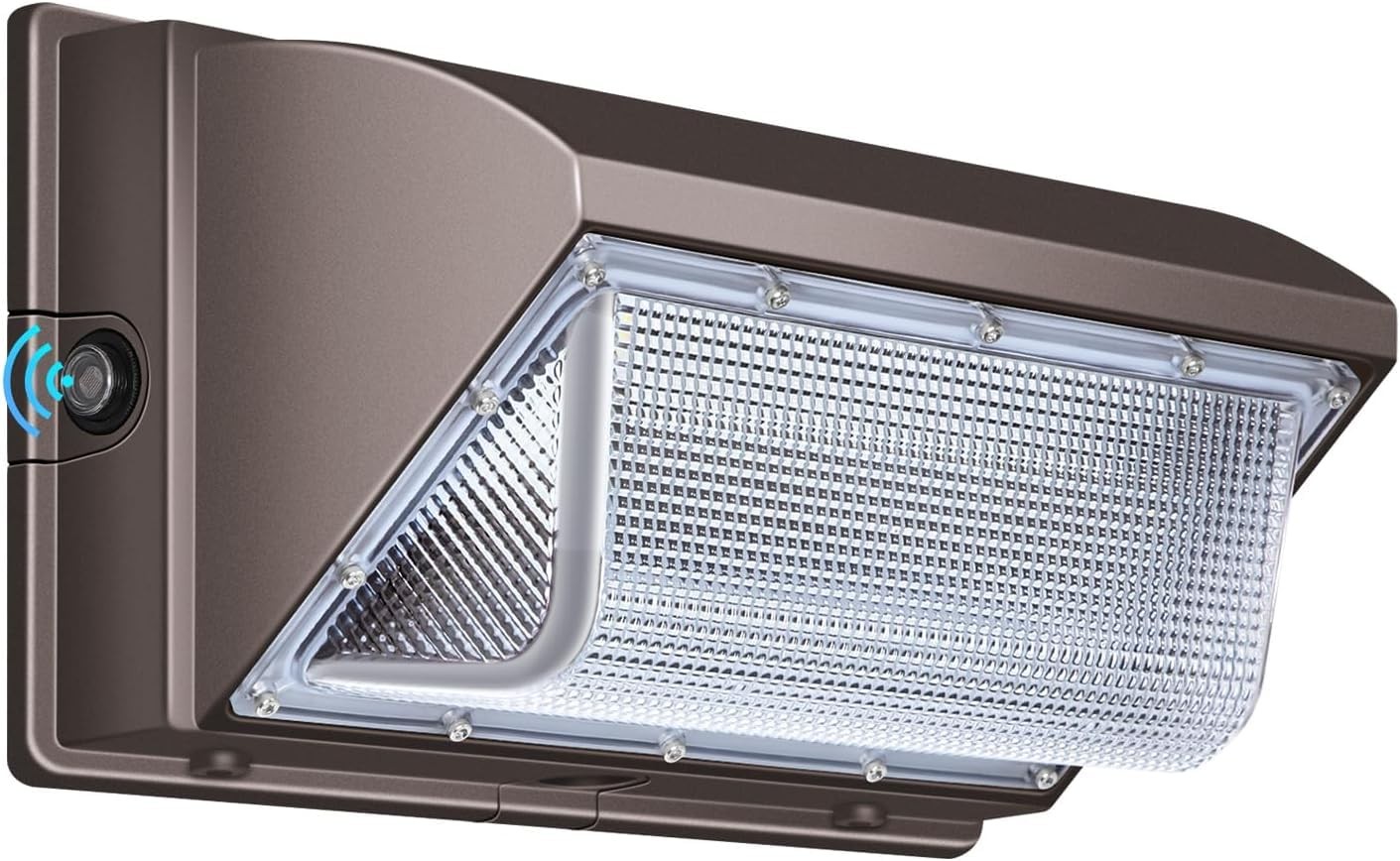 LED 120W Wall Pack Light with Photocell, 15840LM 5000K Dusk to Dawn Outdoor gallery