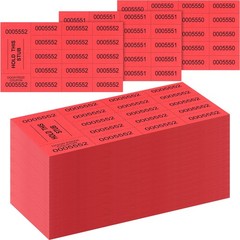 504 Sheets 15 Bid Raffle Ticket Different Numbers Chinese Auction Red Events