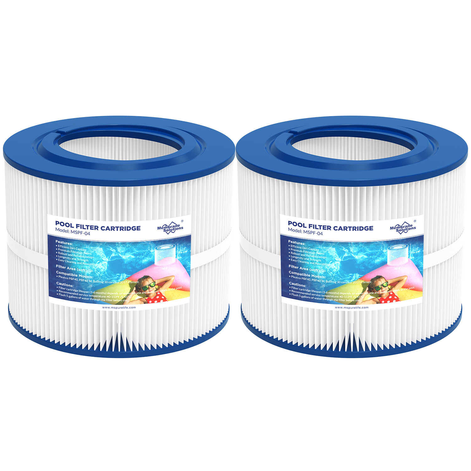 2 Pack Hot Tub Pool Spa Filter for Bullfrog Wellspring 30 Coreless 10-00282 gallery