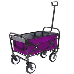Collapsible Foldable Wagon w/ Strapping System,225lbs Utility Grocery Beach Cart