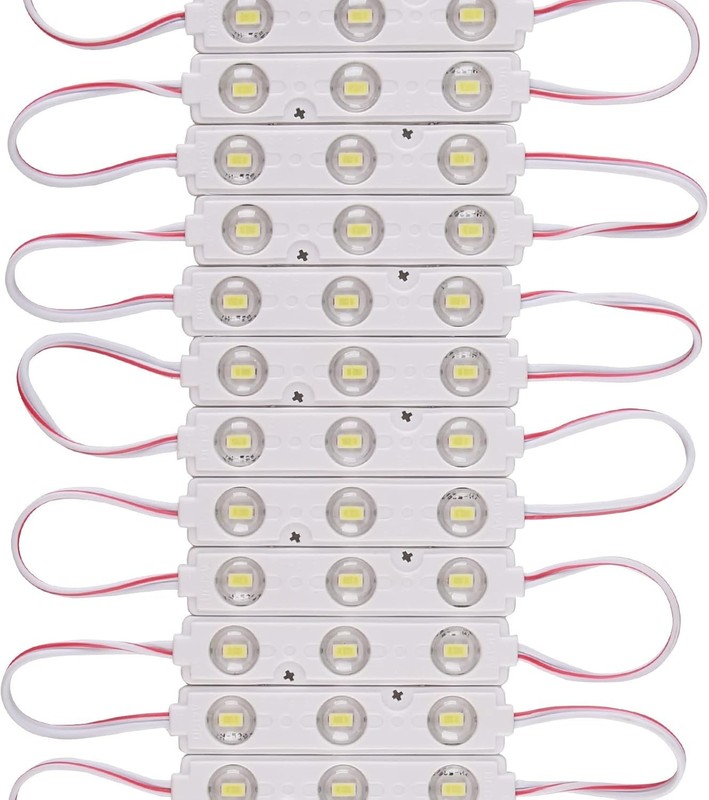 200PCS LED Module 12V DC 6500K White 1W Waterproof Decorative for Letter Signs gallery
