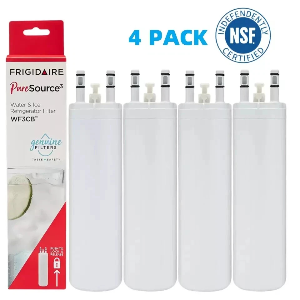 New 4 PACK For Frigdaire WF3CB PureSource 3 Refrigerator Water Filter US gallery