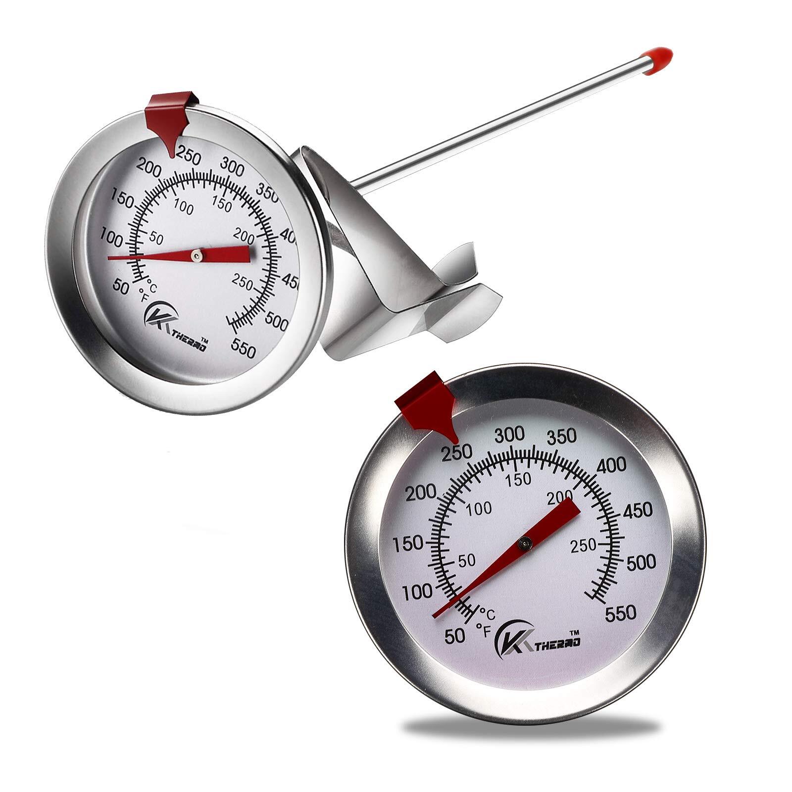 Deep Fry Thermometer With Instant Readdial Thermometer6" Stainless Steel Stem Me gallery