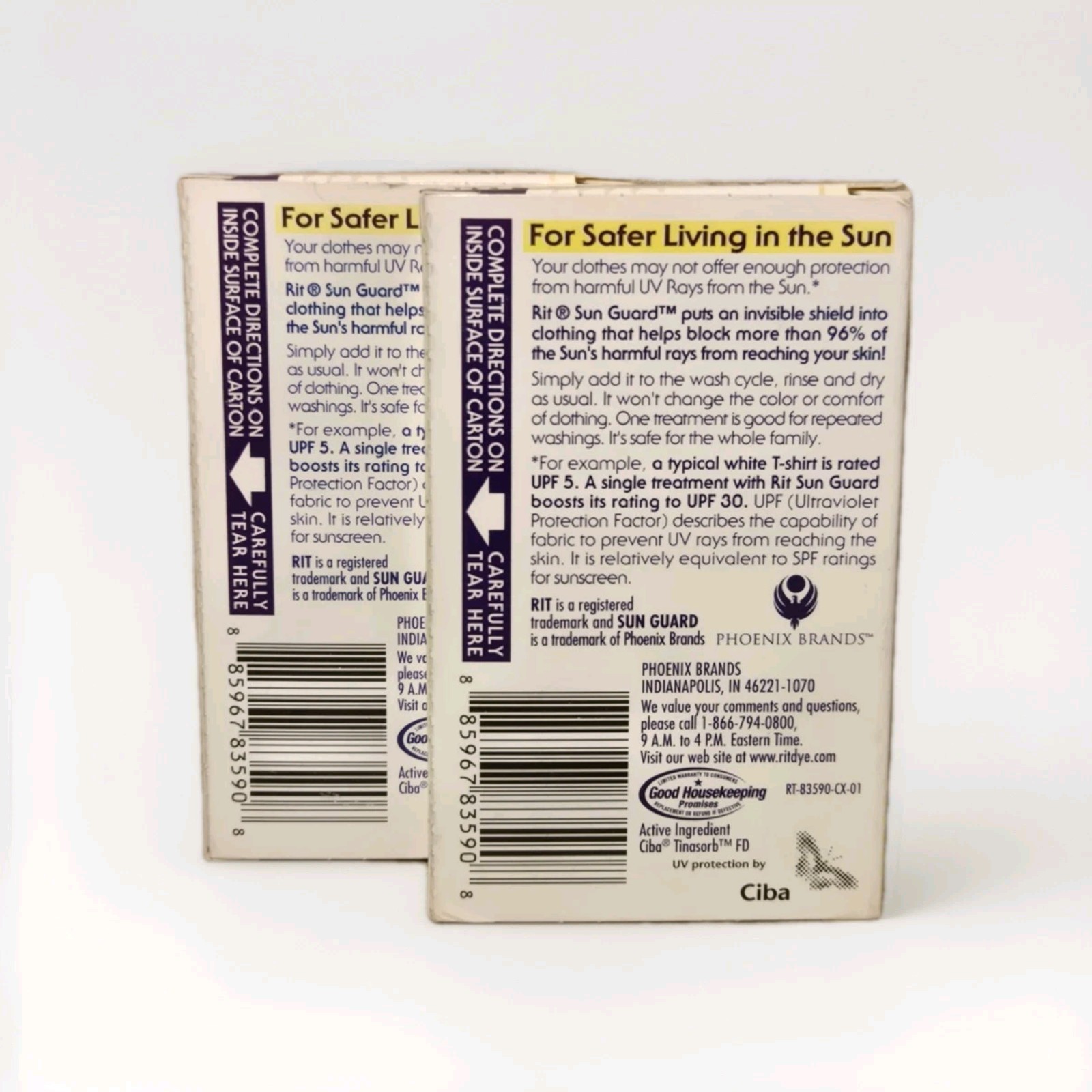 Rit Sun Guard UPF 30 Laundry Treatment | UV Protection | 1oz Each ( 2 Pack) gallery