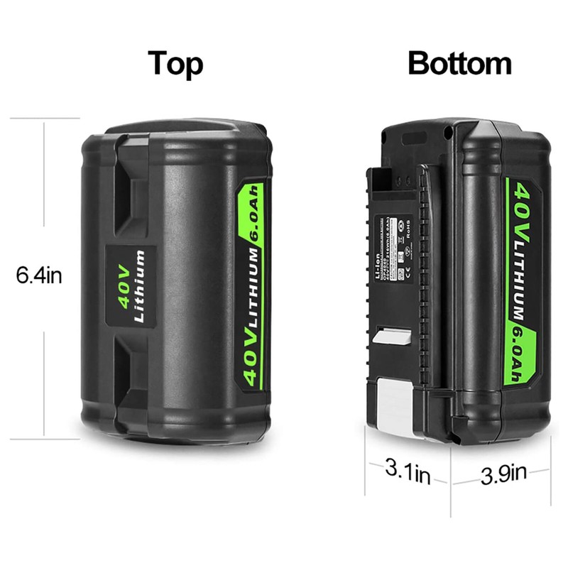 40V 6.0Ah Battery for Ryobi 40 Volt Lithium OP4050 OP40602 OP40261 OP4060 OP4030 gallery