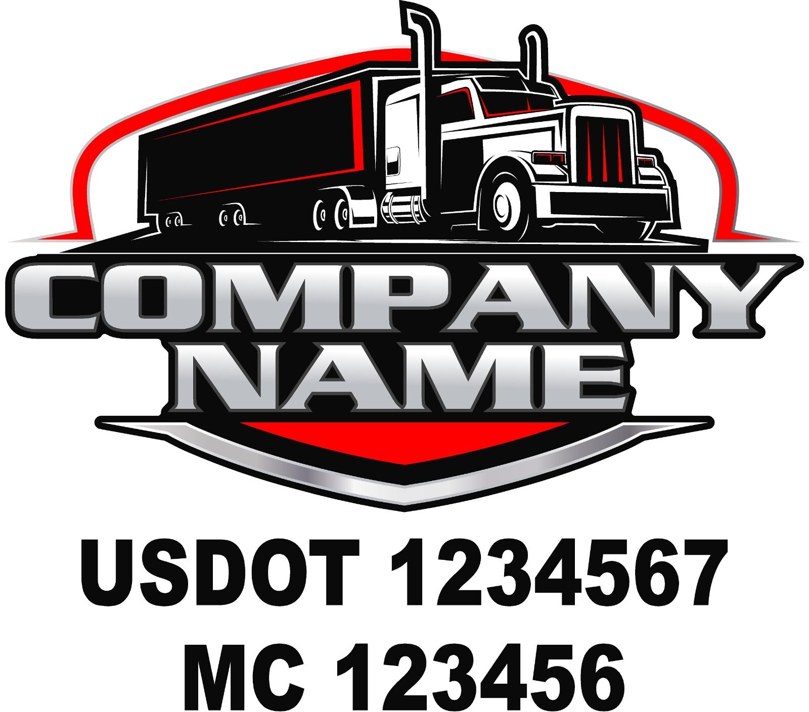 Custom Design Truck Logo Company Name gallery