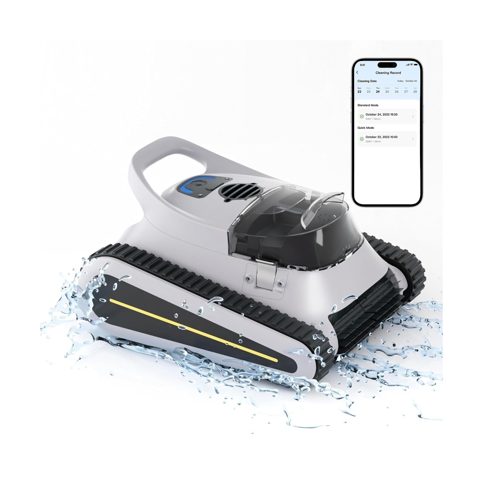Pool Vacuum for Inground Pools, Cordless Robotic Pool Cleaner, Pool Vacuum wi... gallery