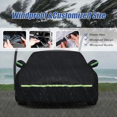 Waterproof Car Covers for 2008-2025 Dodge(Black) Custom Heavy Duty Challenger gallery