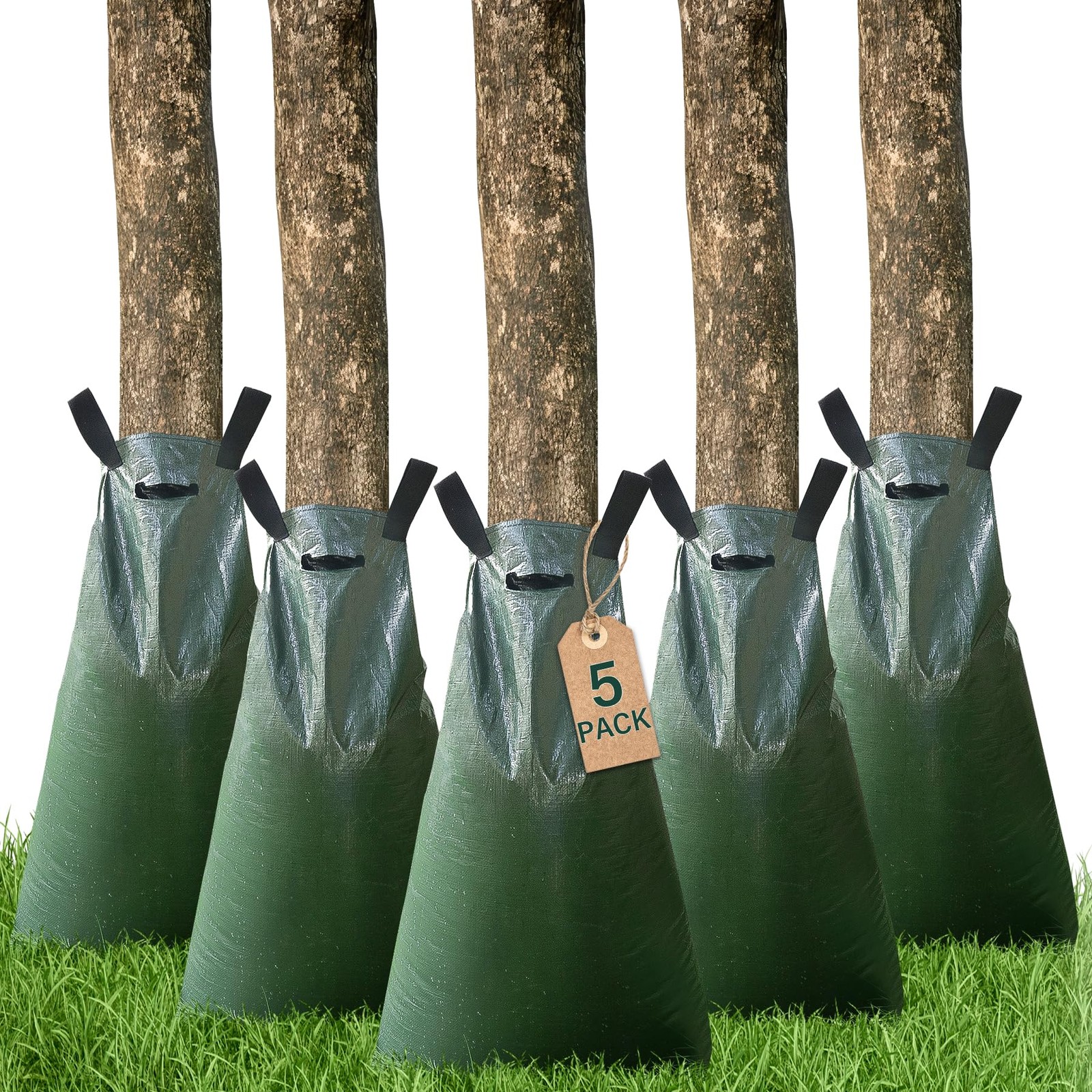 Toriexon 5 Pack Tree Watering Bags, 20 Gallon Slow Release Gator Bags for Tre... gallery