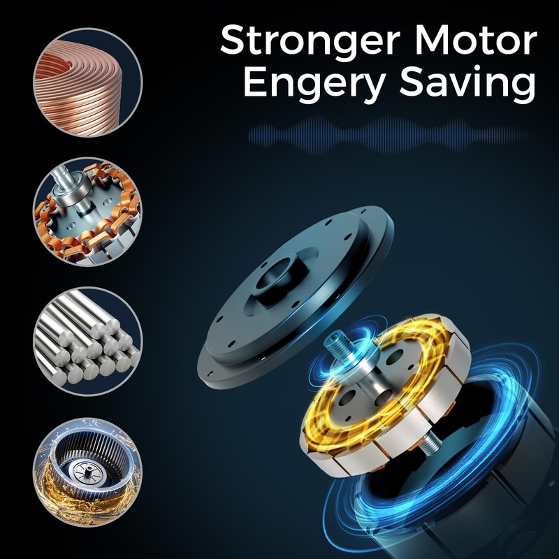 Ceiling Fans with Lights Remote Control - Flush Mount Dimmable 3000K-6500K gallery