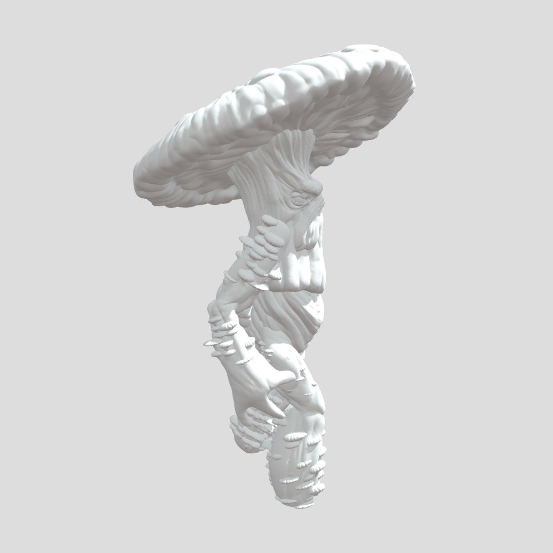 Mushroom Creature 3D Printed Figure – 5 inch Fantasy DnD Monster / Desk Decor gallery