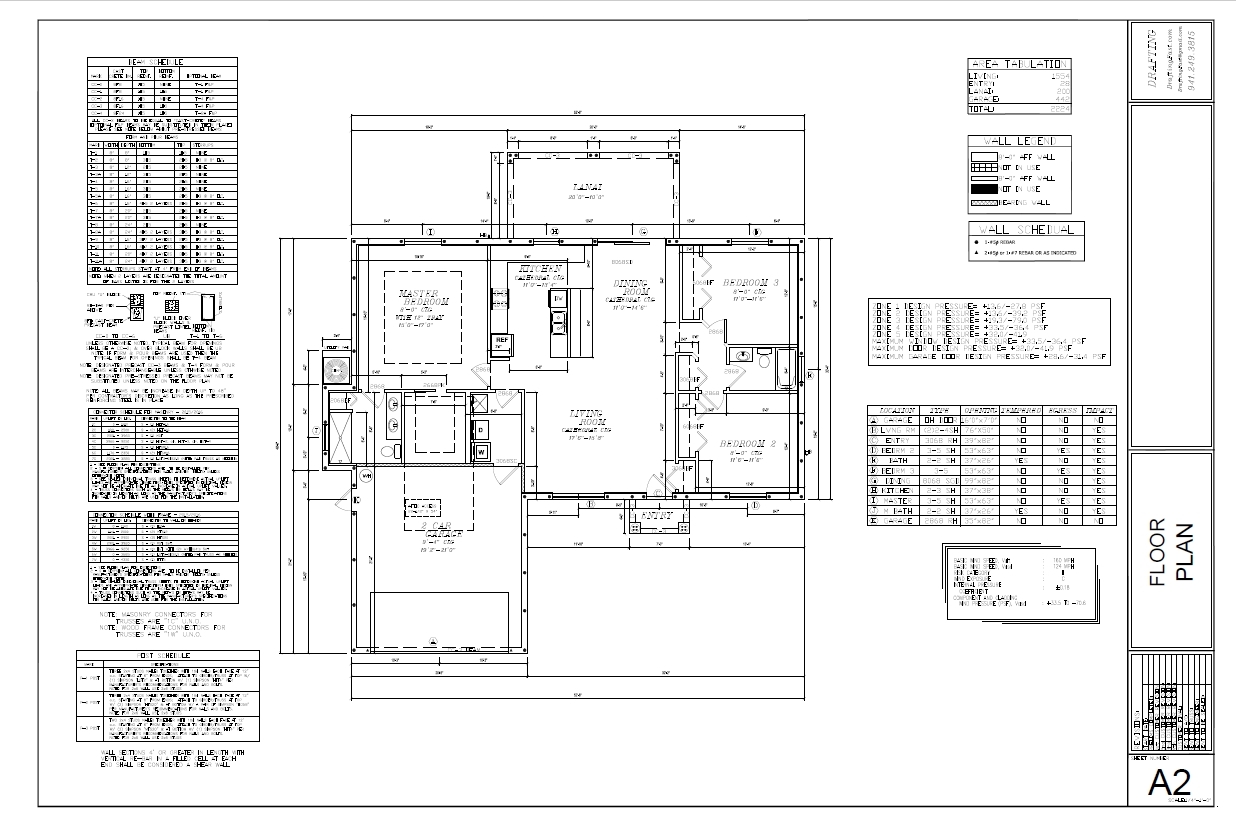 2,224 sq/ft Florida Custom Home Plan Blueprints COMPLETE SET in PDF NEW House gallery