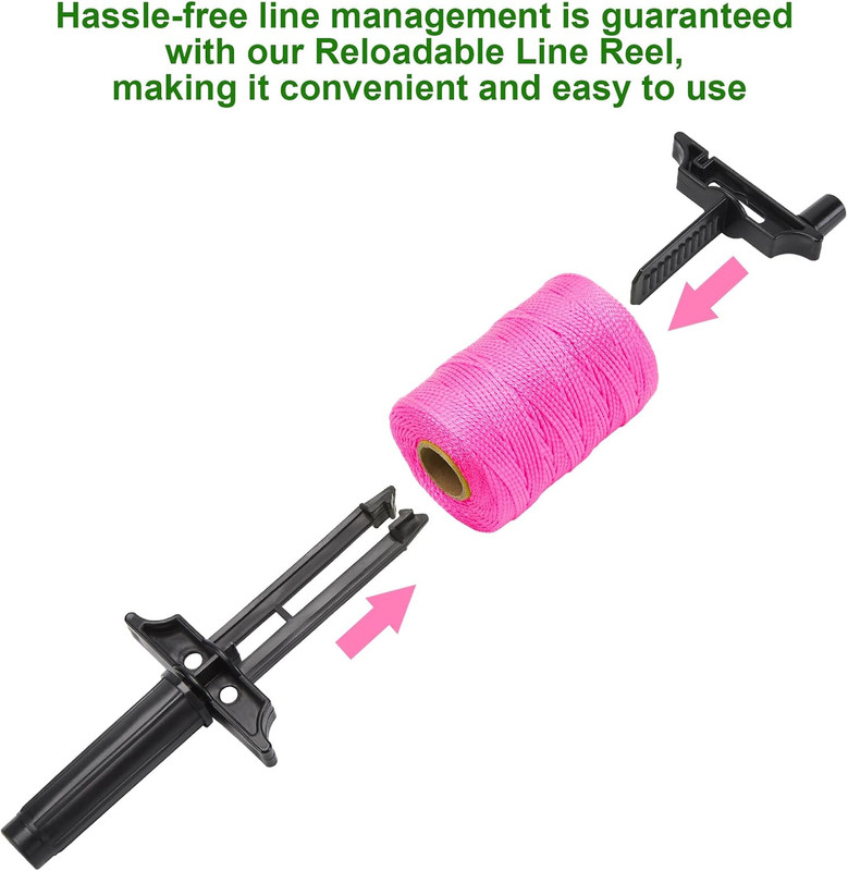 6 Roll Mason Line String - 500 Ft #18 Braided Nylon Twine for Gardening & Masonr gallery