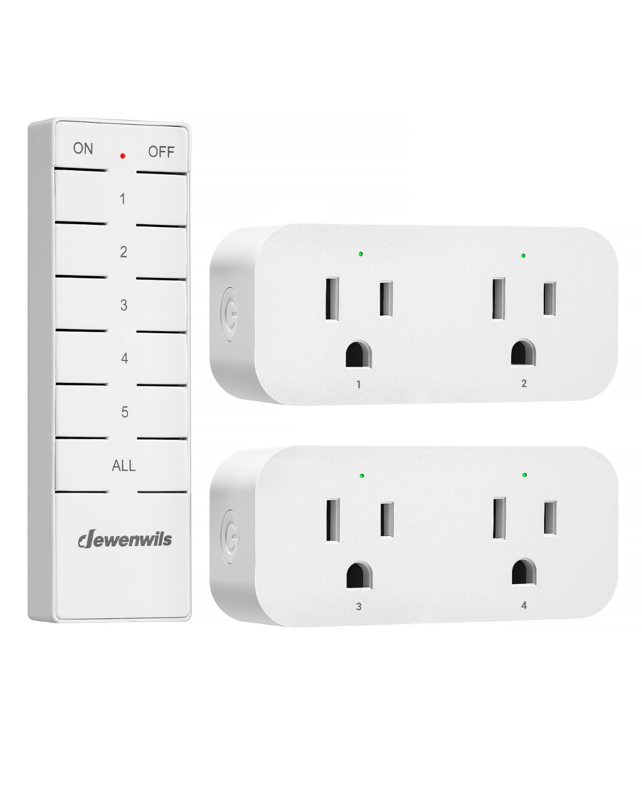 DEWENWILS Remote Control Outlet,100FT Range,4 Independent & 1 All Control Outlet gallery