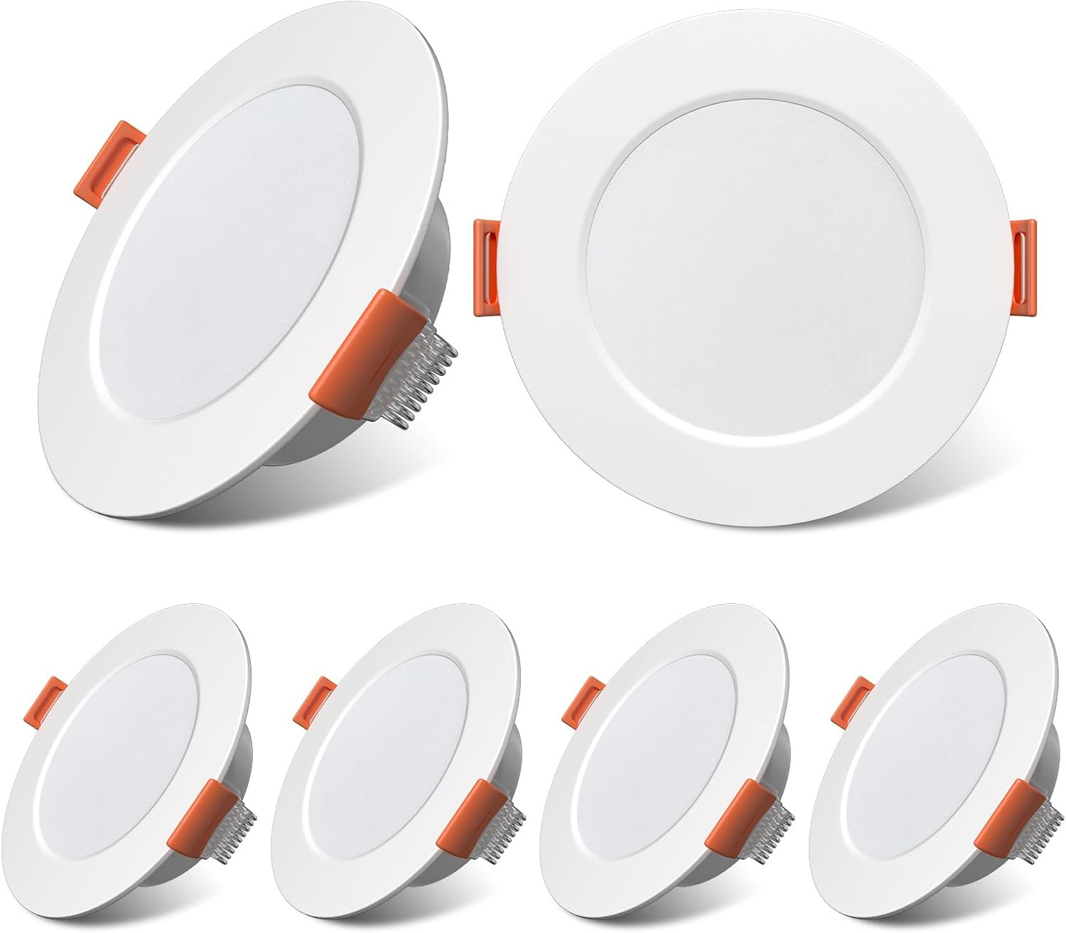 3 Inch RV Recessed Ceiling Lights 12V 3W 3000K, 6-Pack Ultra-Thin Puck Light, Di gallery