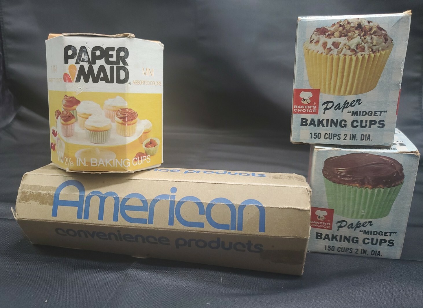 Vintage Bake Cups Containers American Convien Paper Maid Bakers Choice Paper Lot gallery