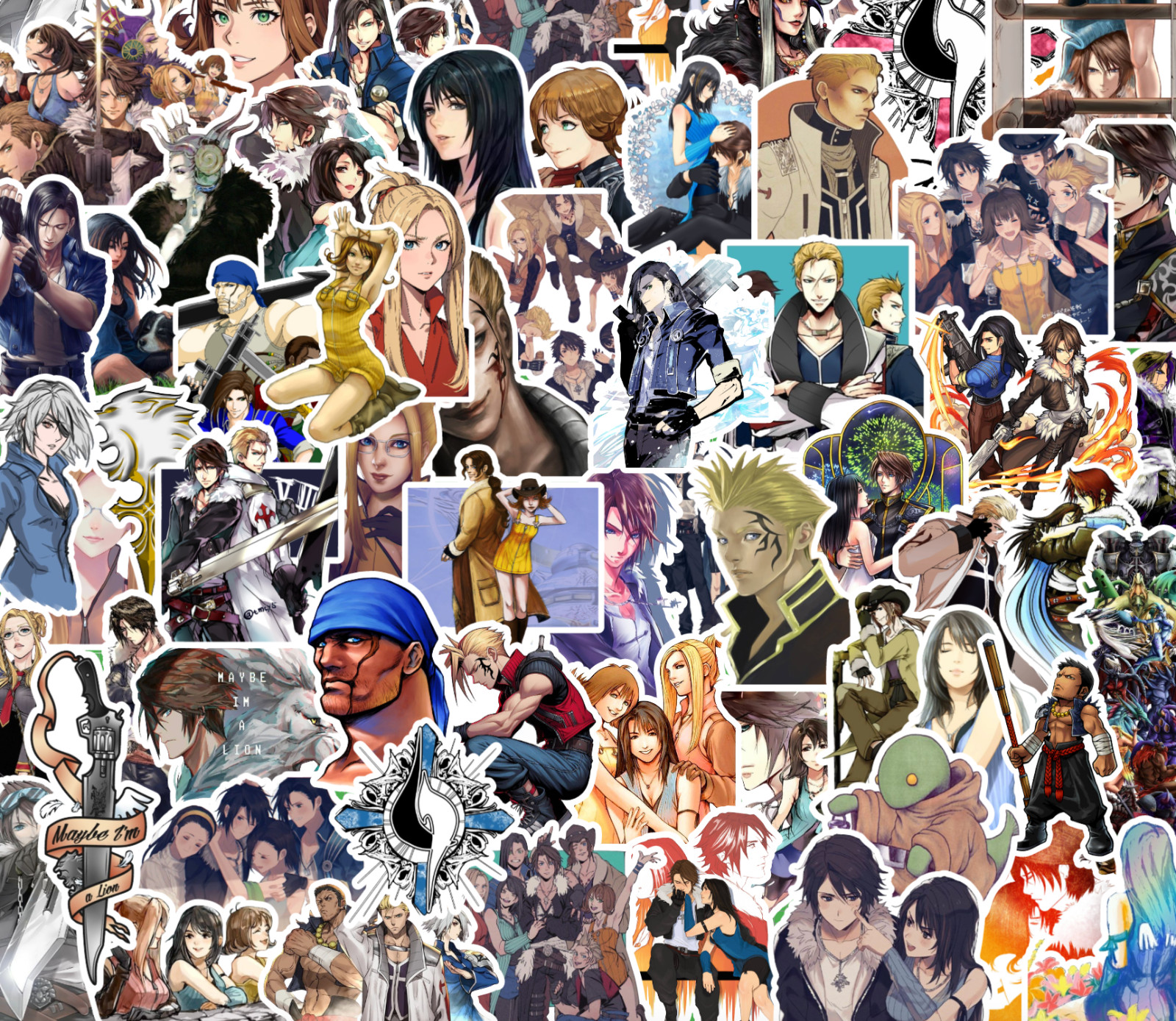25/50 Final Fantasy VIII Sticker Pack - Waterproof Vinyl - FF8 Squall Rinoa gallery