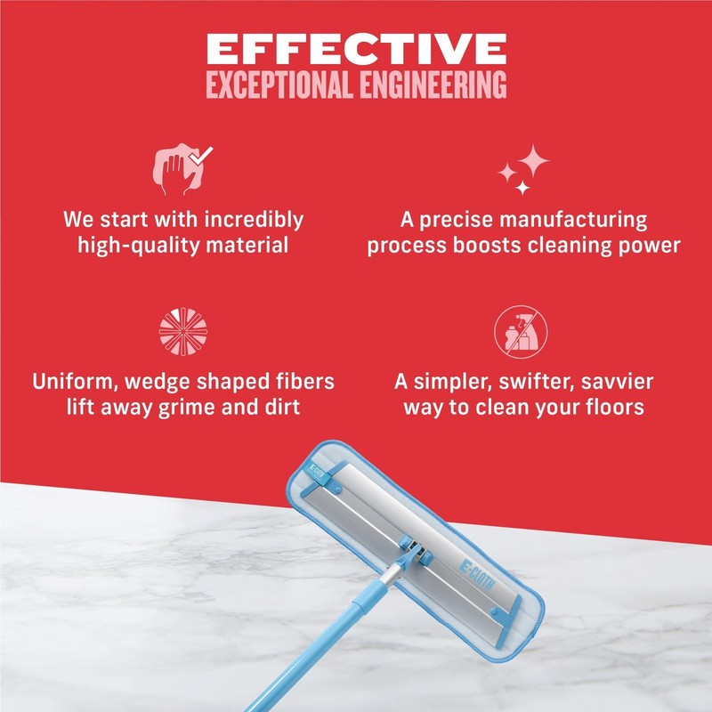 E-Cloth Deep Clean Microfiber Mop - Reusable Mop Pad for Home Cleaning, Hard ... gallery