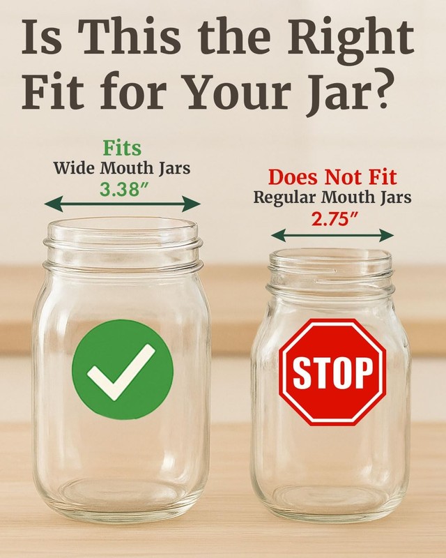 Elementi Glass Fermentation Weight Set of 4 - Easy Grip Fermenting Wide Mouth gallery