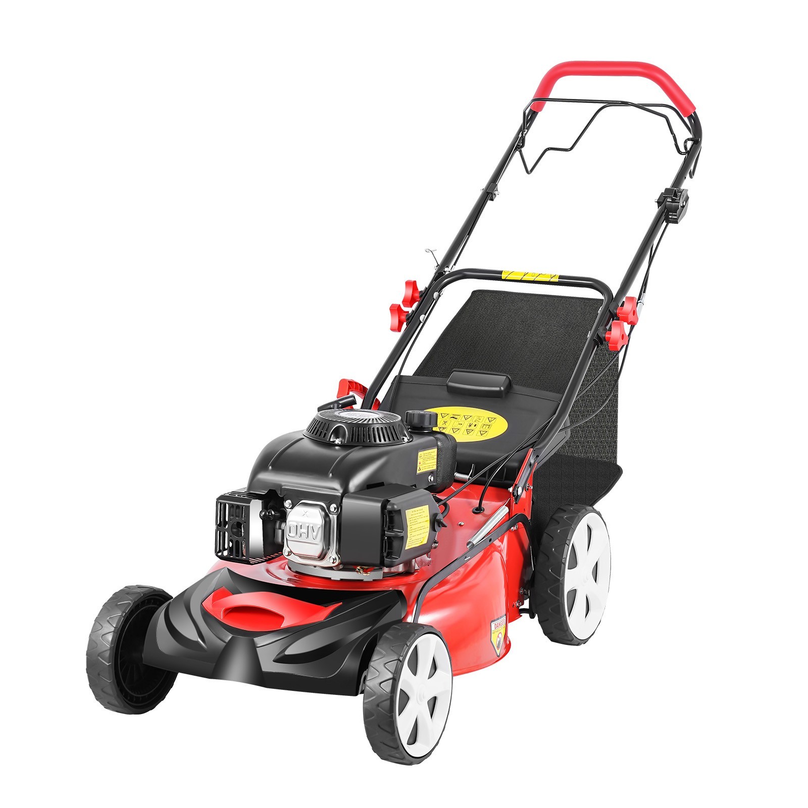 Self-Propelled Gas Powered Lawn Mower with Bagger with 4-Stroke Engine 20” 140cc gallery