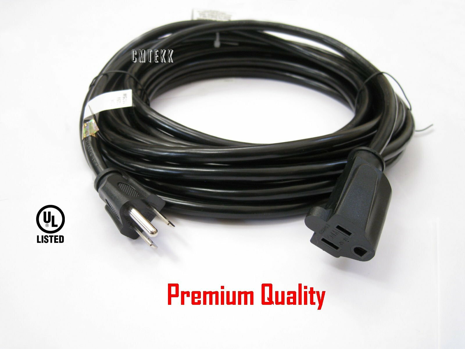 Extension Power Cord Electrical Cable Indoor Outdoor 1 Foot 3 Ft 6 feet 10 15 25 gallery