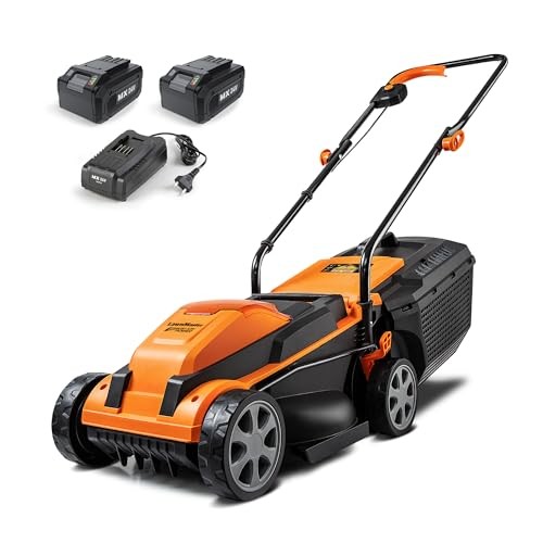 LAWNMASTER CLM2413A CORDLESS 13-INCH LAWN MOWER 24V WITH 2.4AH BATTERY - ORANGE gallery