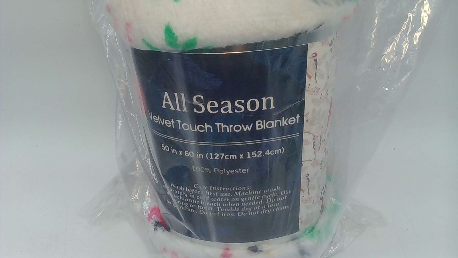 All Season Velvet Touch Throw Blanket White 50”x60” Cardinal gallery
