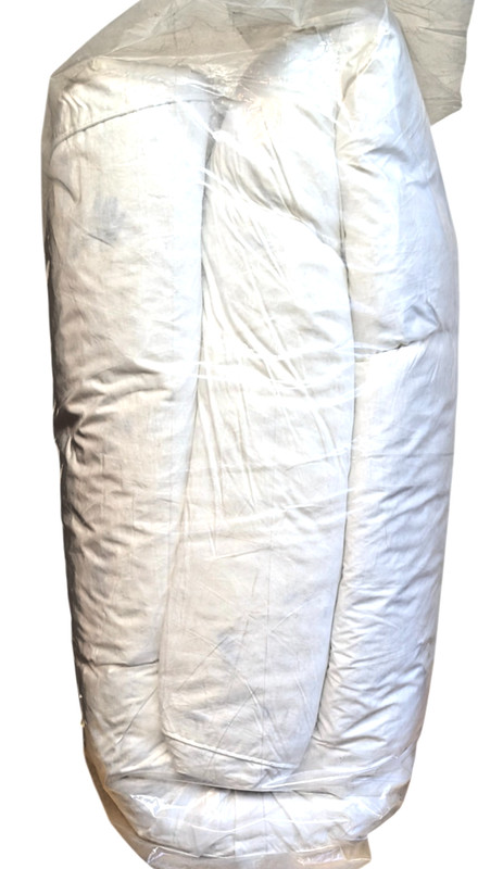H.S.N White 4" Baffle Box Featherbed 100% Cotton Cover 60 x 80 Queen - 110324 gallery