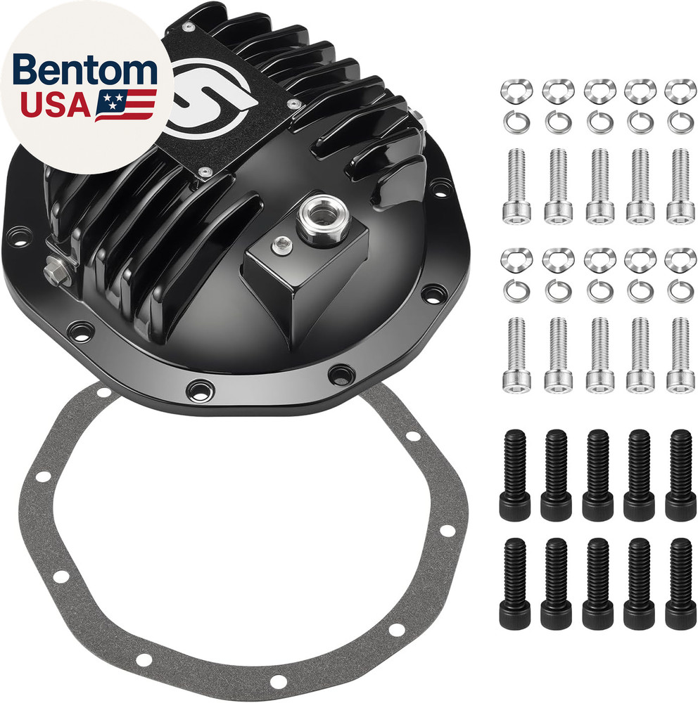 Rear Differential Cover, Compatible for GM 8.5" 10-Bolt with 5/16" Bolts Chevy S