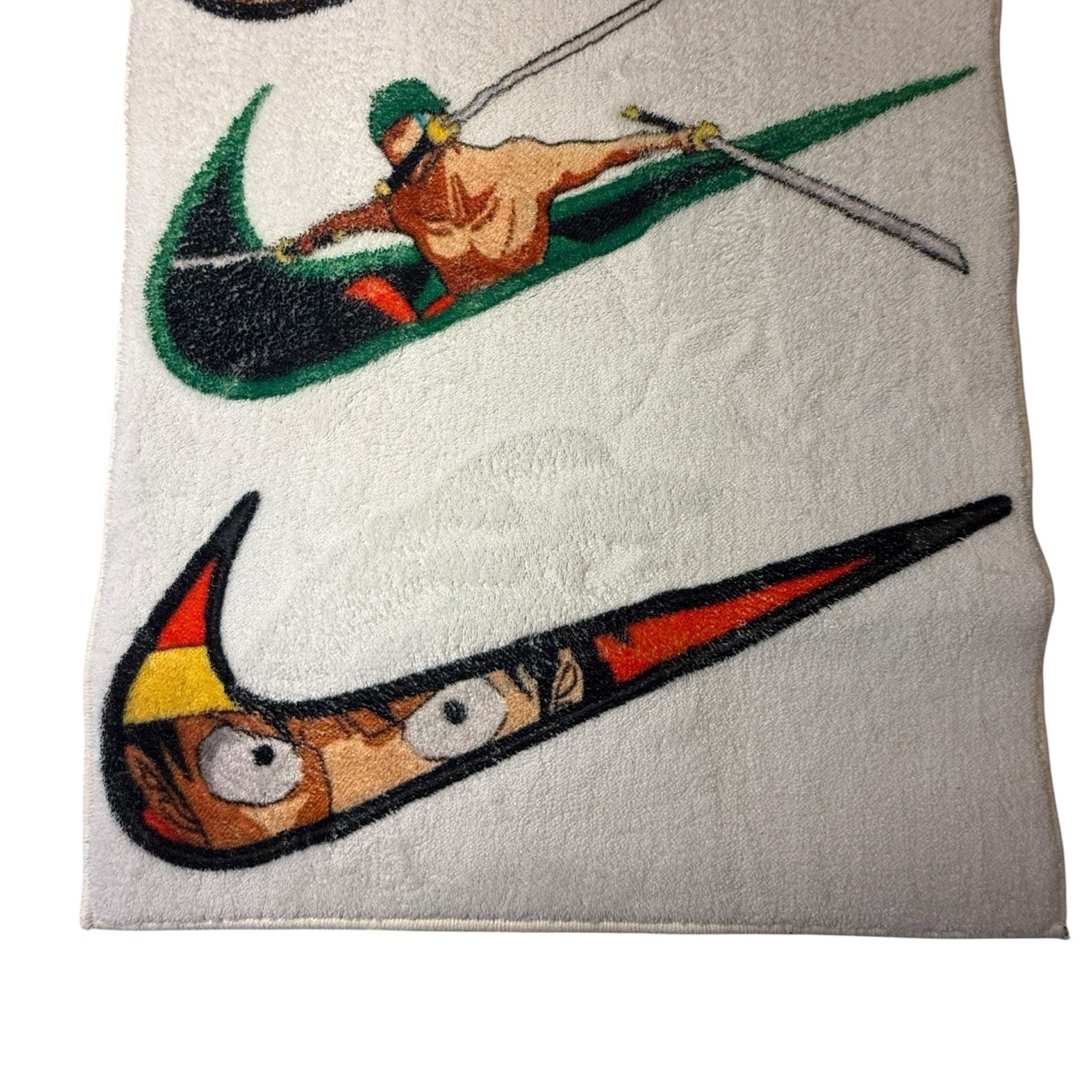 Custom One Piece Anime Inspired Nike Swoosh Graphic Rug gallery