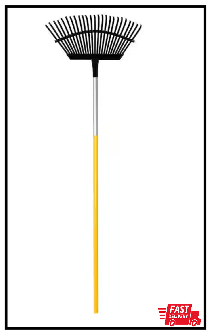 True Temper Lawn Rake 48 in Aluminum Handle Lightweight Durable Steel 25-Tine gallery