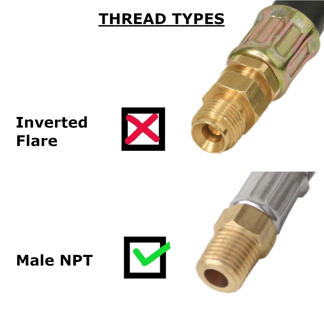 2-Pack RV 15“ ”Steel Braided Pigtail Propane Gas Hose Tank Connector Trailer gallery