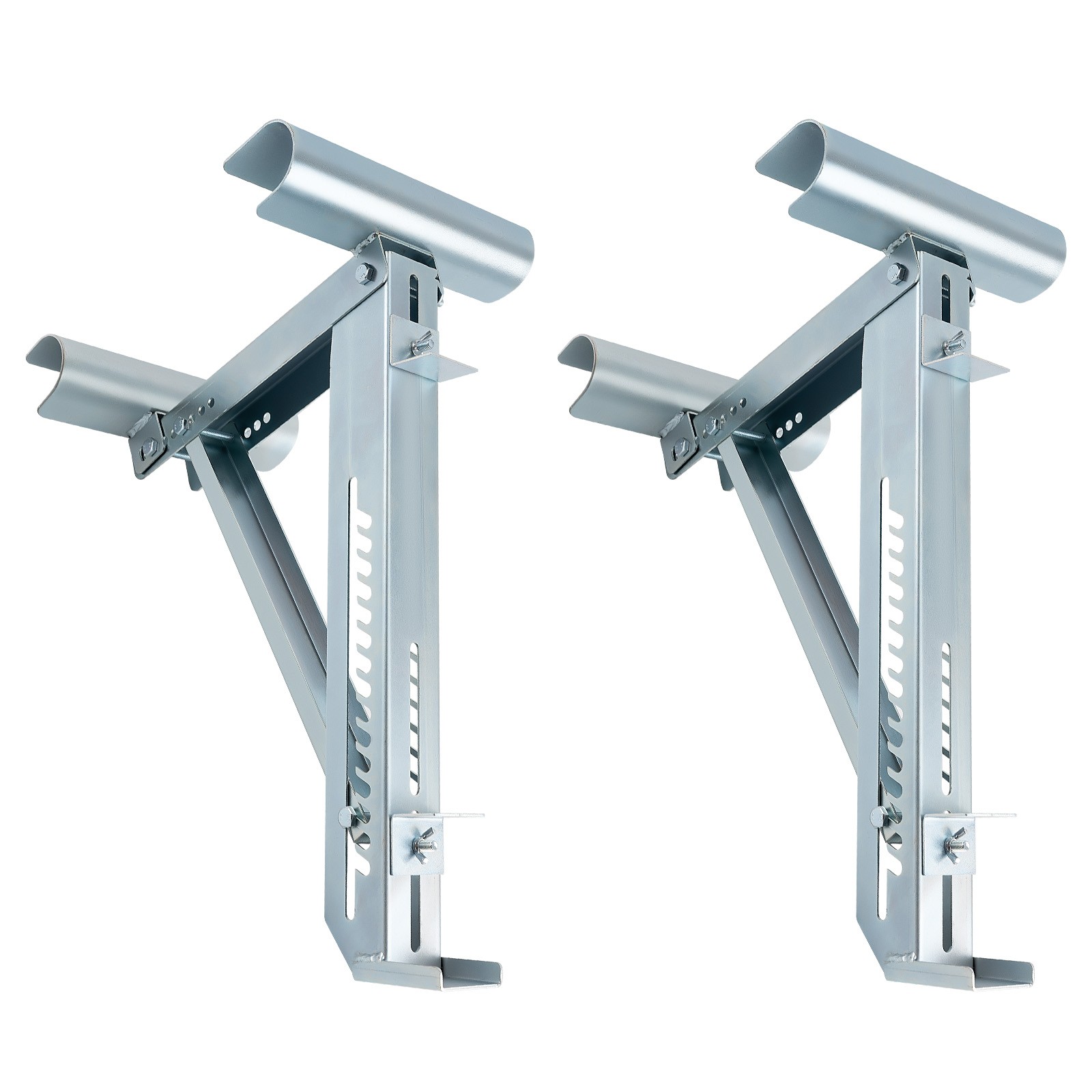 2-Piece Steel Ladder Bracket 440lbs Max Load 20in Platform Safety Work Mount gallery