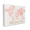 'Going Places Girl's Map', Canvas Art, 40 x 30 Inches, Easy to Hang and Sturd... gallery
