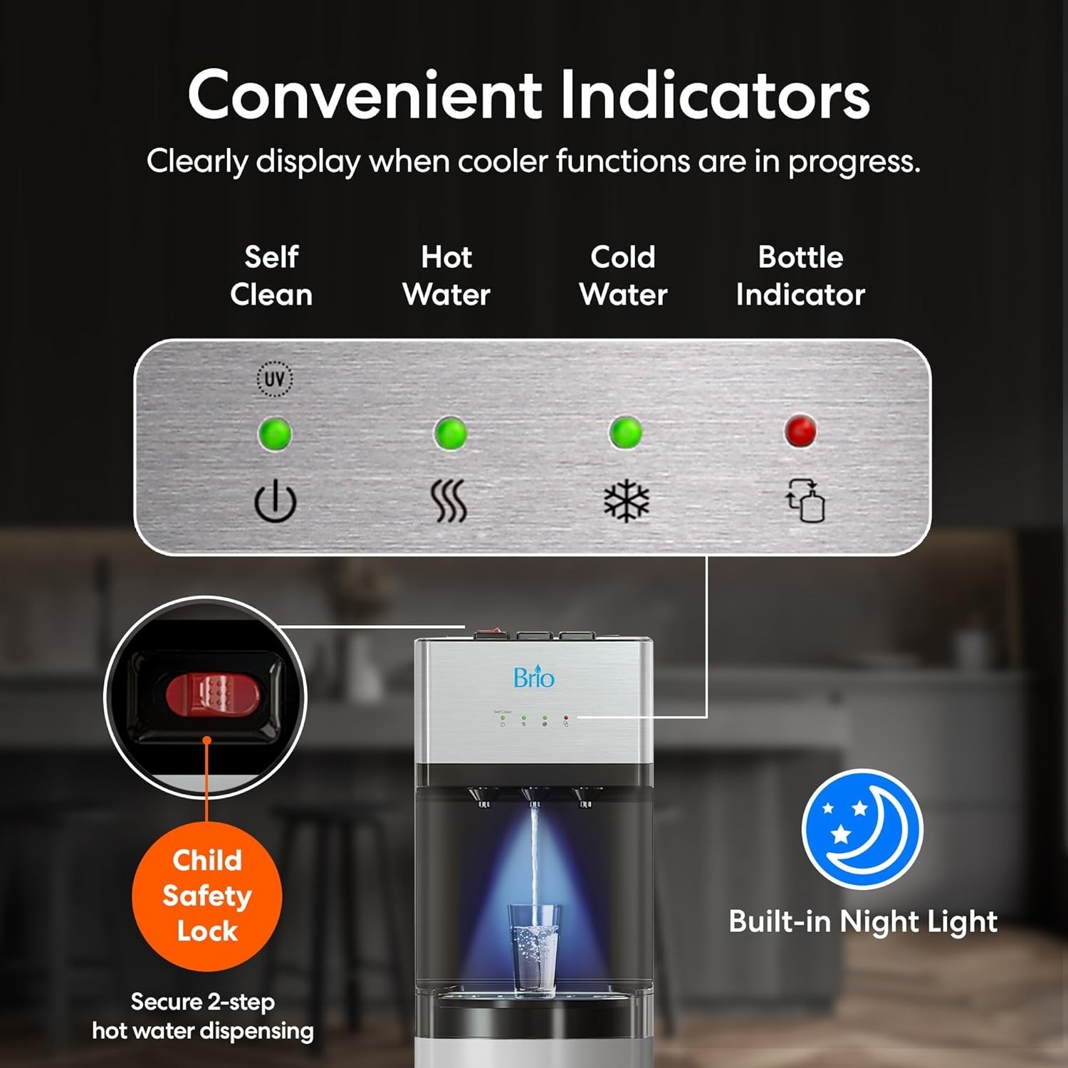 Brio 500 Series Bottom Loading Water Cooler Dispenser - CLBL520SC gallery