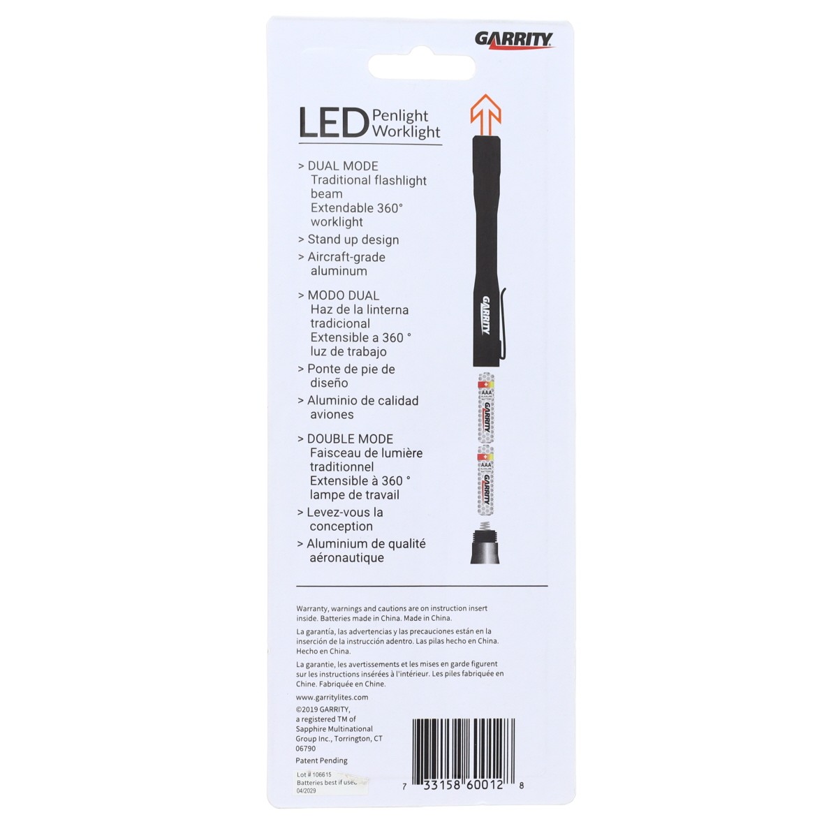Garrity 60012 Led Penlight Work Light Flashlight gallery
