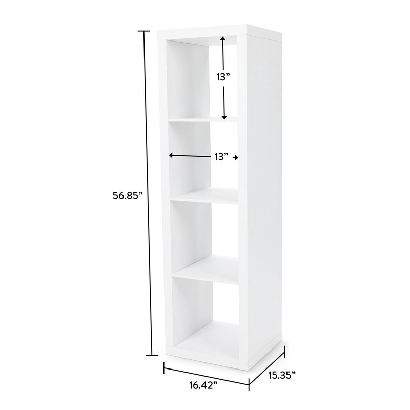BOOKSHELF 4 Cube Horizontal/Vertical Vinyl Record Storage Case Multiple Colors gallery